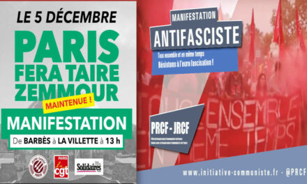#Paris #Manif5dec Tous ensemble contre la fascisation, mobilisation à Barbès à 13h
