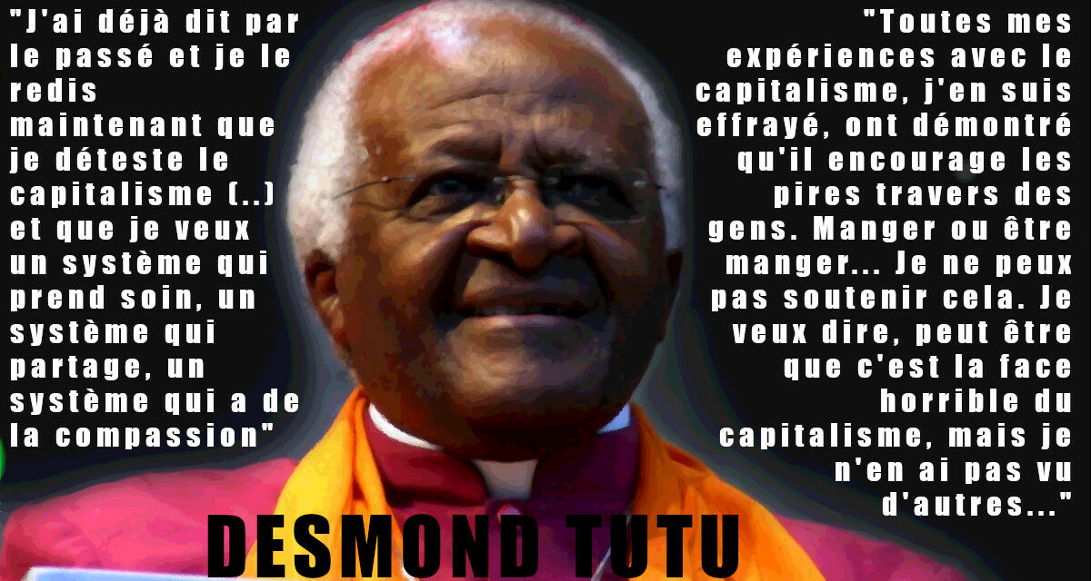 Le parti communiste Sud Africain salue la mémoire de Desmond Tutu