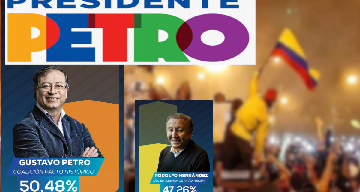 Colombie : La gauche avec Gustavo Petro l’emporte face à l’extrême droite soutenue par Washington #PetroPresidente