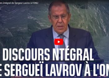 A la tribune de l’Assemblée Générale de l’ONU, Lavrov dénonce la guerre impérialiste occidentale contre la Russie et le multilatéralisme