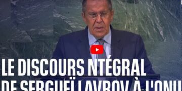 A la tribune de l&rsquo;Assemblée Générale de l&rsquo;ONU, Lavrov dénonce la guerre impérialiste occidentale contre la Russie et le multilatéralisme