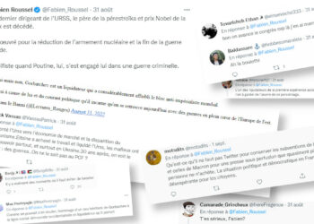 Tandis que le KPRF dénonce le traitre Gorbatchev, Roussel le célèbre : l’arbre mutant se reconnait à ses fruits.