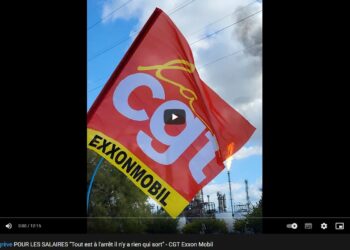 #raffinerie #grève POUR LES SALAIRES « Tout est à l’arrêt il n’y a rien qui sort » – entretien avec la CGT Exxon Mobil – #Penurie