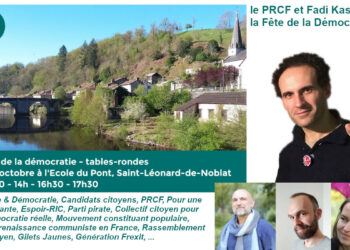 Fadi Kassem et le PRCF participent à la Fête de la Démocratie – Saint Léonard de Noblat [8 et 9 oct. 2022]