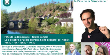 Fadi Kassem et le PRCF participent à la Fête de la Démocratie – Saint Léonard de Noblat [8 et 9 oct. 2022]
