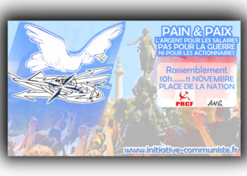 #11Novembre Pain & Paix : l’argent pour les salaires, pas pour la guerre ni pour les actionnaires  [L’appel au rassemblement  -10h – Place de la Nation] #11Nov