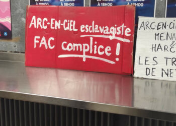 Panthéon Sorbonne, entretien avec les salariés du nettoyage d’Arc-en-Ciel en grève