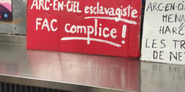 Panthéon Sorbonne, entretien avec les salariés du nettoyage d&rsquo;Arc-en-Ciel en grève