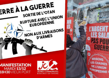 Pour la paix et les salaires : en PACA le PRCF en action à Avignon avec l’ANC ce dimanche, mardi à 18H30 à Marseille avec les JC13
