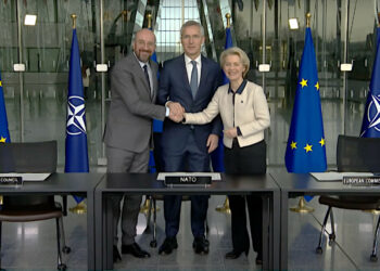 L’UE et l’OTAN, Blanc bonnet et bonnet blanc : un partenariat dangereux pour la paix mondiale.