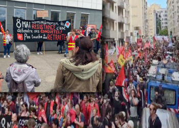 6000 manifestants à Lyon en dépit de l’interdiction de manifester pour défendre les conquêtes de la Résistance, à Paris commémoration en hommage aux combattants vainqueurs du nazisme.