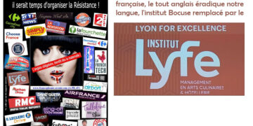 L&rsquo;entreprise d&rsquo;élimination de la langue française jusque dans les assiettes du chef Bocuse.