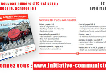 Ne manquez pas IC N°249 avril mai 2023