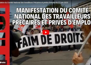 les communistes présents pour soutenir le comité national des travailleurs précaires et privés d’emplois