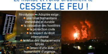 Gaza sous les bombes : pour stopper le génocide, le monde vote à l&rsquo;ONU une résolution ordonnant le cessez-le-feu !