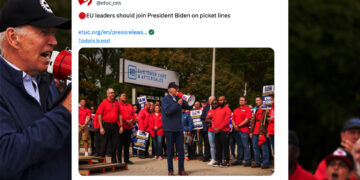 La confédération Européenne des Syndicats roule pour Joe Biden, UNITE CGT appelle à réagir !