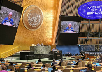 Assemblée Générale de l’ONU, à l’unanimité moins la voix des USA, d’Israël et de l’Ukraine, le monde vote à nouveau la fin du blocus de Cuba [ #BloqueoGenocida #MejorSinBloqueo #StopBlocus ]