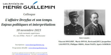 L&rsquo;affaire Dreyfus et son temps : enjeux politiques et interprétations : [Colloque H Guillement – ENS – 18/11/2023]