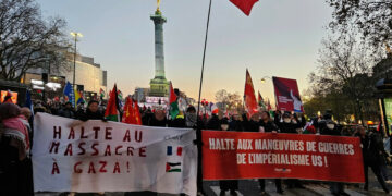 De toute la France, de Paris à Annecy en passant par Amiens, les communistes mobilisés avec le PRCF pour le cessez le feu et la #paix à #Gaza