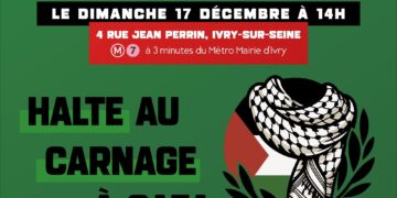 Halte au massacre à Gaza : le PRCF appelle à manifester