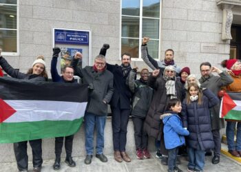 En Grande-Bretagne les communistes ciblés par la répression pour leurs actions de solidarité contre le massacre des palestiniens à Gaza