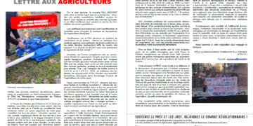 L&rsquo;ennemi des agriculteurs est le complexe agro-industriel capitaliste ! [Lettre du PRCF aux agriculteurs en colère – tract]