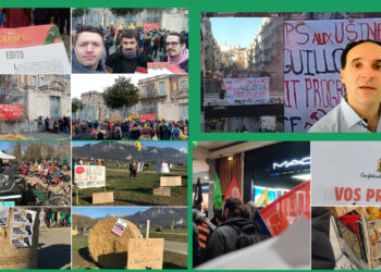 Les militants communistes, avec le PRCF et les JRCF, au coté des paysans : les agriculteurs continuent la lutte.