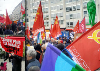 Paix, salaires, solidarité et campagne contre l’UE pour faire place aux peuples, les communistes sur tous les terrains avec le PRCF et les JRCF.