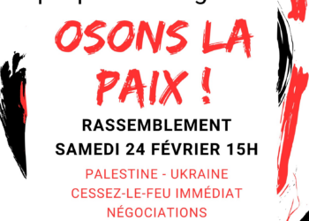 Ukraine, le Mouvement de la Paix appelle à se rassembler à Paris pour défendre la paix.