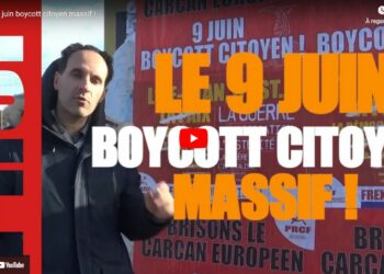 Elections Européennes Le 9 juin boycott citoyen massif ! [Place aux peuples, #Frexit progressiste #ElectionsEuropéennes ]