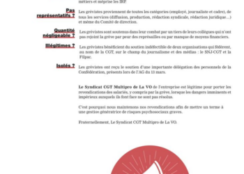 Grève des salariés de la Vie Ouvrière