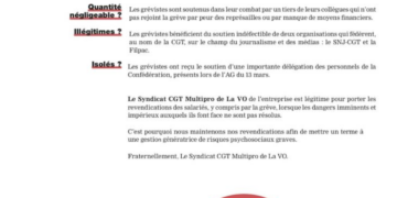 Grève des salariés de la Vie Ouvrière