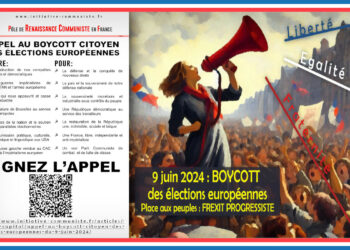 Tract pétition : faire signer l’appel au boycott des élections européennes !