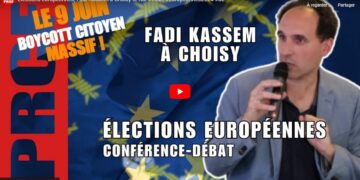 Elections européennes, Fadi Kassem en réunion publique dans le Val de Marne : « L&rsquo;UE OTAN, c&rsquo;est la guerre et la misère » [ #Boycott9Juin #Abstention #Européennes2024 ]