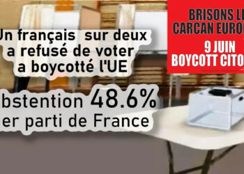 Un français sur deux a boycotté l’Union Européenne : l’abstention aux élections européennes estimée à 48,6% premier parti de France [#Résultats des #ElectionsEuropéennes2024 ]