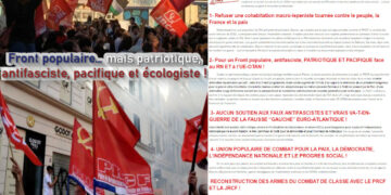 Front populaire… mais patriotique, antifasciste, pacifique et écologiste !