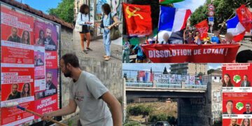 Pour la paix et les salaires, contre le fascisme, les communistes en campagne : l&rsquo;actu des candidats PRCF aux législatives anticipés, les mobilisations antifascistes.
