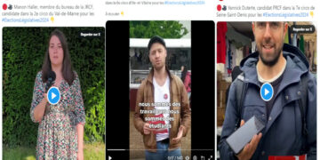 vidéo Les candidats communistes du PRCF aux #legislatives2024 appellent à la mobilisation antifasciste, pour la paix, pour reconstruire la France des travailleurs.