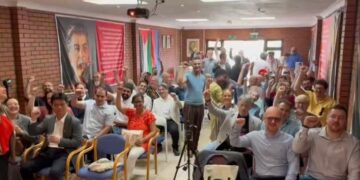 Grande Bretagne : le PRCF salue chaleureusement le parti communiste pour ses 20 ans.