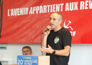 Cédric Liechti, syndicaliste CGT, s’exprime en ces termes : « On ne gagnera qu’avec un parti communiste fort », »le PRCF est indispensable, il y a un besoin de communisme chez tous les travailleurs »