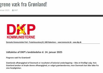 Bas les pattes du Groenland : le Parti communiste du Danemark appelle à l’action contre l’impérialisme