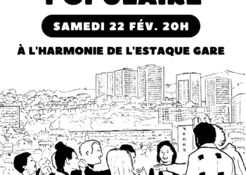 A Marseille, soirée populaire avec les jeunes communistes des JRCF ce 22 février.