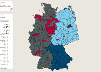 Élections en Allemagne : euro-extrême droitisation guerrière à l’Ouest mais levée populaire pour la paix et contre le fascisme à l’Est et dans les villes ouvrières. Les #cartes.