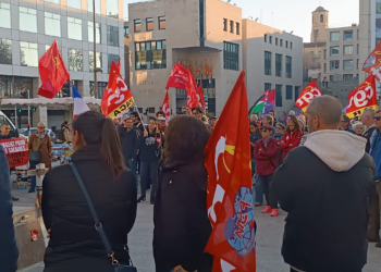 Marseille : la CGT à l’action pour la paix et protéger les travailleurs contre la guerre #vidéo