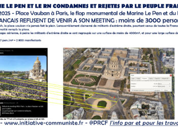 Flop des Le Pen et RN condamnés et rejetés par la France populaire qui préfère cinq fois plus le rassemblement antifasciste et antiraciste.