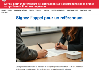 29 mai 2005-31 mai 2025 : pour les 20 ans de la victoire du NON Exigeons un nouveau référendum sur l’UE, signez la pétition !