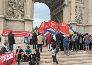 #8mai Pour la paix et contre l’Europe de la guerre et de la fascisation, succès des rassemblements au Café du croissant à Paris, à Marseille, Lyon, Bordeaux et Toulouse. [photos & vidéos]