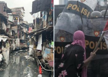 Plongé sous austérité, récession et inflation, le peuple indonésien se révolte [ #IndonesiaGelap]