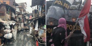 Plongé sous austérité, récession et inflation, le peuple indonésien se révolte [ #IndonesiaGelap]