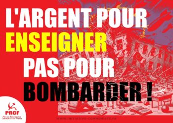 L’École française, grande oubliée des choix budgétaires nationaux : le renoncement éducatif face aux engagements militaires euro-atlantiques et aux cadeaux fiscaux pour le grand patronat